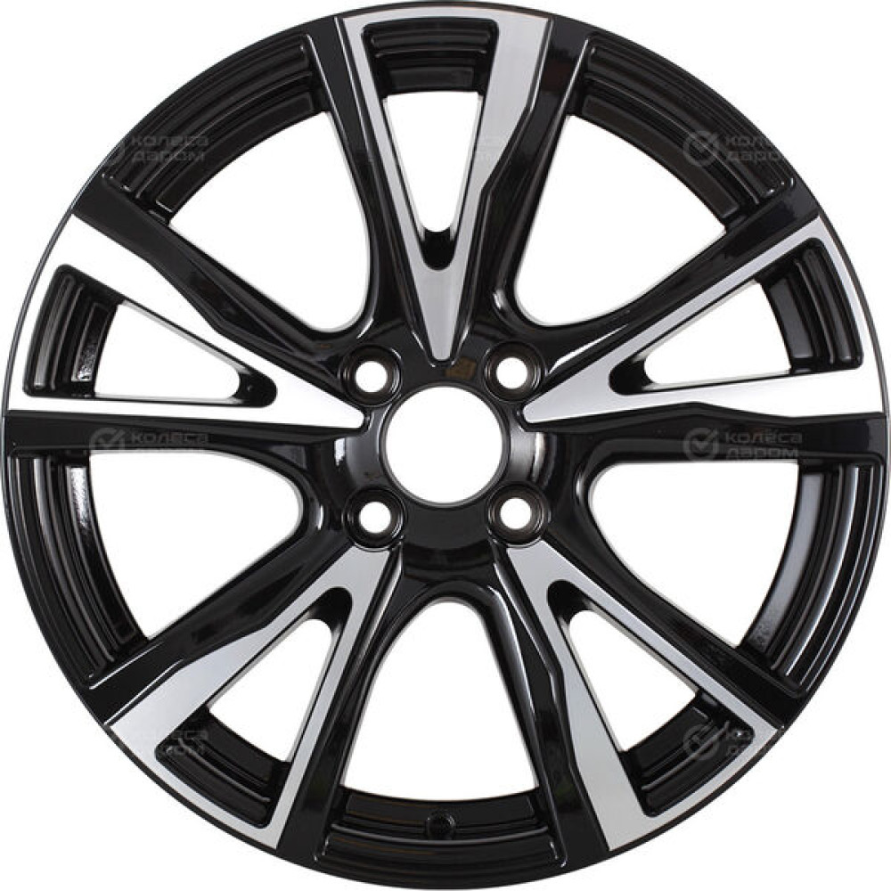 Колесный диск NEO 574 6xR15 4x98 ET35 DIA58.6 глянцевый черный с полированной лицевой частью