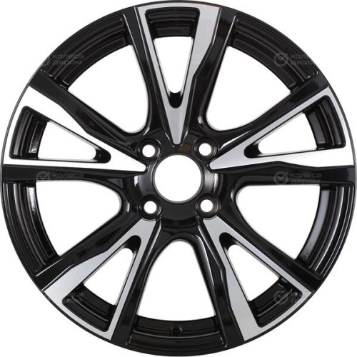 Колесный диск NEO 574 6xR15 4x98 ET35 DIA58.6 глянцевый черный с полированной лицевой частью