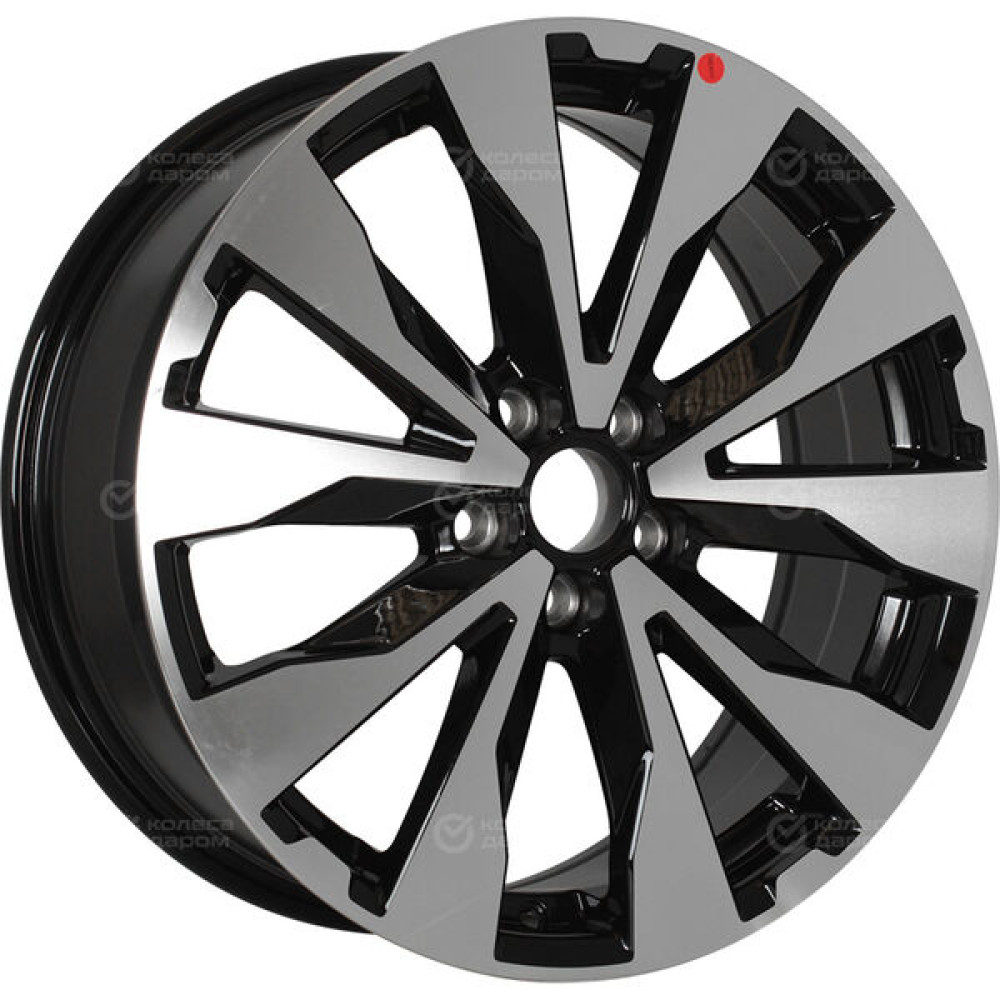 Колесный диск Replay SB25 7xR18 5x100 ET48 DIA56.1 черный полностью полированный