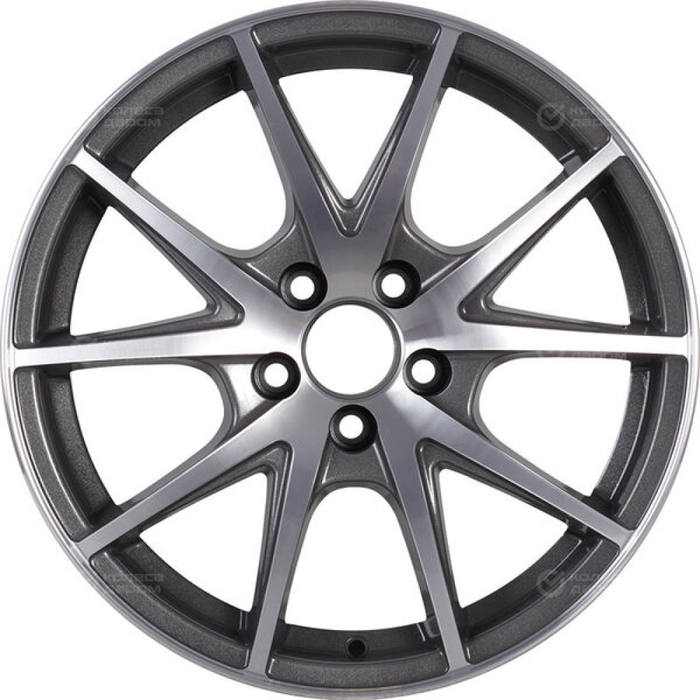 Колесный диск CrossStreet CR17 6.5xR16 5x110 ET46 DIA63.3 насыщенный темно-серый полностью полированный