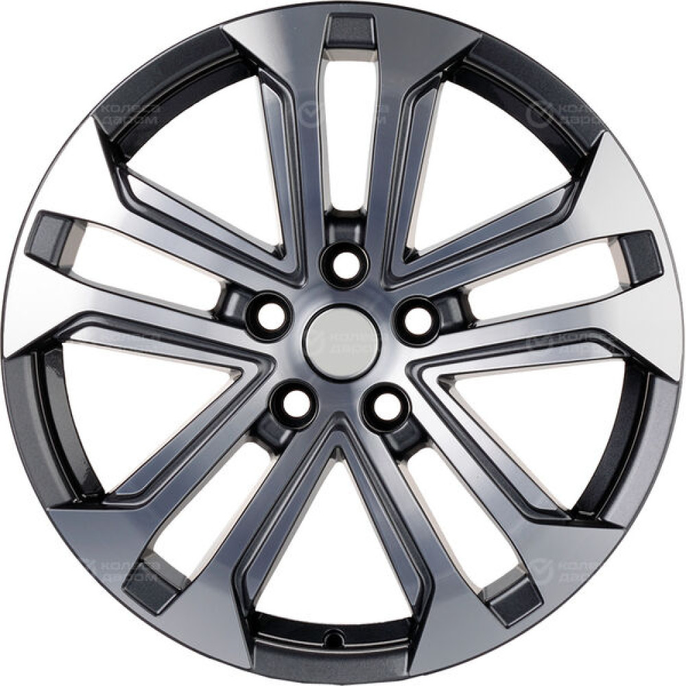 Колесный диск Carwel Куж 1803 7xR18 5x114.3 ET50 DIA67.1 серый с полированной лицевой частью