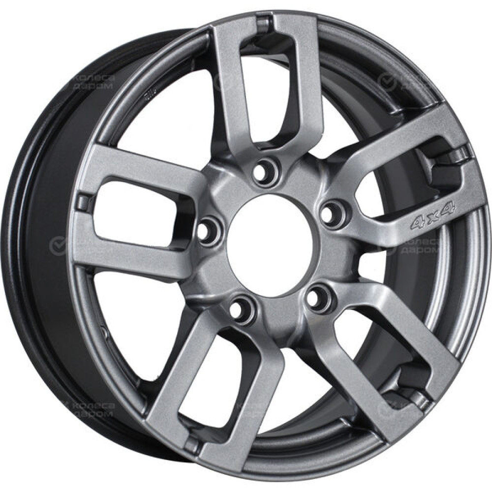 Колесный диск iFree Офф-лайн 6.5xR16 5x139.7 ET40 DIA98 насыщенный тёмно-серебристый