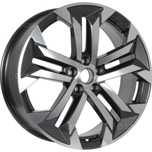 Колесный диск СКАД Premium Series КР015 (19_EXEED TXL/VX) 7.5xR19 5x108 ET36 DIA65.1 серый глянцевый с полированной лицевой частью