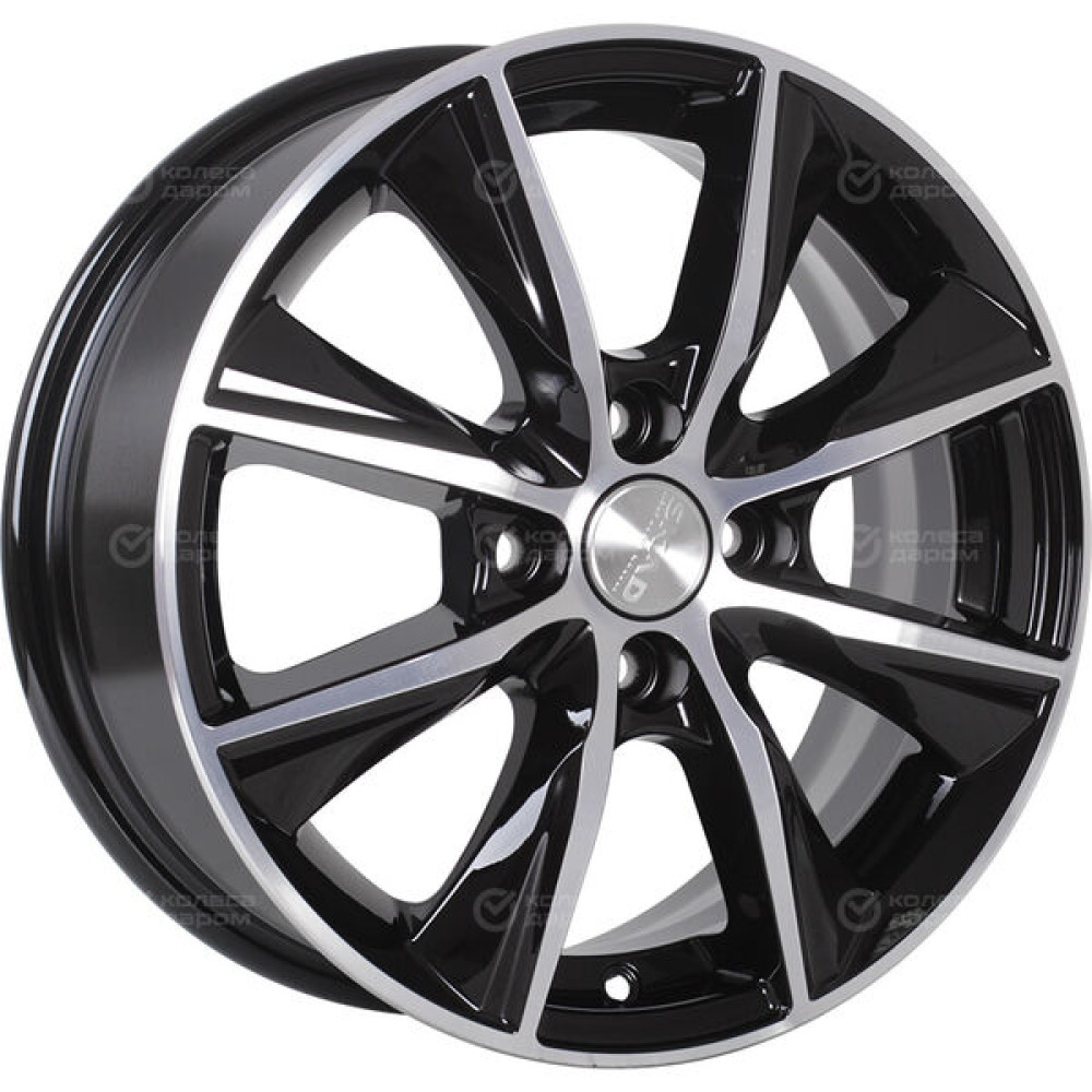 Колесный диск СКАД Порту 6xR15 4x98 ET35 DIA58.6 черный глянцевый с полированной лицевой поверхностью