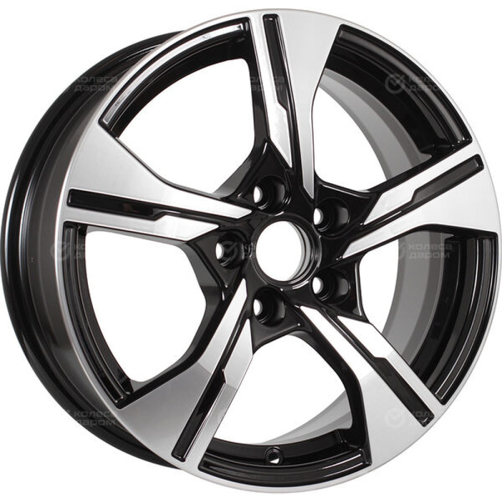 Колесный диск iFree Original КС1053 (16_Seltos) 6.5xR16 5x114.3 ET44 DIA67.1 черный глянцевый с полированными элементами лицевой поверхности