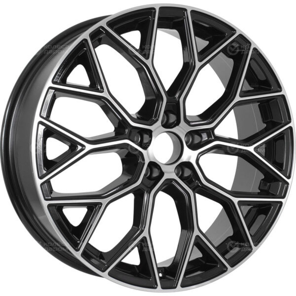 Колесный диск RST R059 7xR19 5x108 ET36 DIA65.1 глянцевый черный с полированной лицевой частью