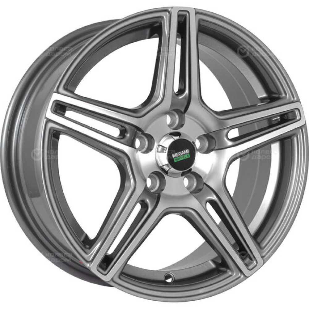 Колесный диск Megami MGM-38 6.5xR15 5x100 ET38 DIA57.1 насыщенный темно-серый полностью полированный