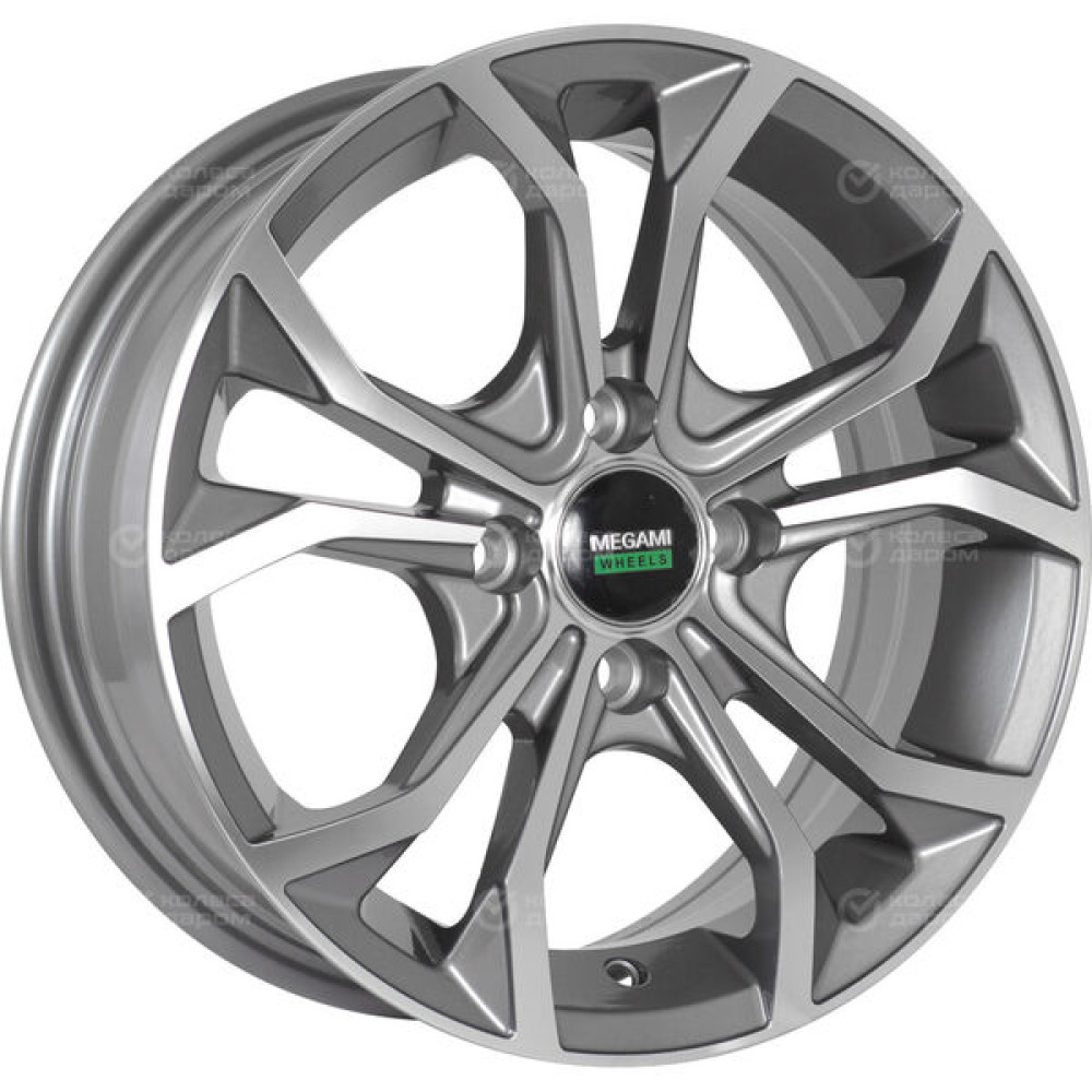 Колесный диск Megami MGM-33 6.5xR15 5x100 ET38 DIA57.1 насыщенный темно-серый полностью полированный