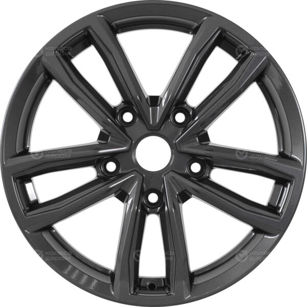 Колесный диск КиК Каланг 6.5xR17 5x139.7 ET40 DIA98.1 насыщенный темно-серый полностью полированный