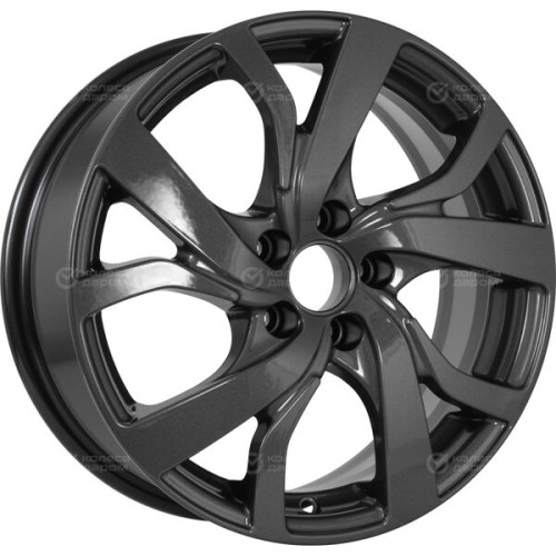 Колесный диск КиК Палермо 6.5xR16 5x114.3 ET40 DIA67.1 насыщенный темно-серый полностью полированный