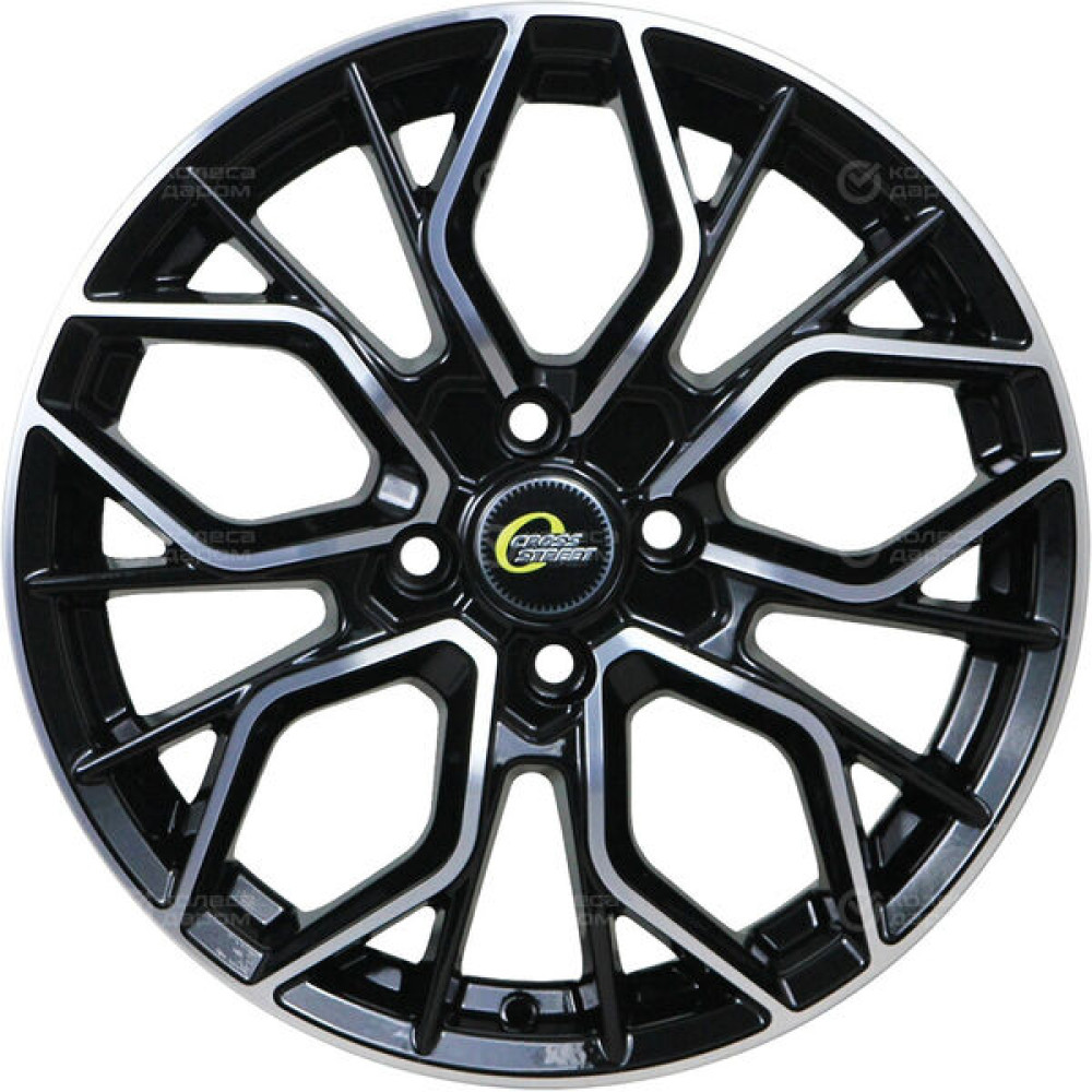 Колесный диск CrossStreet CR19 7.5xR18 5x108 ET38 DIA60.1 черный полностью полированный