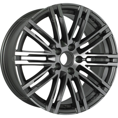 Колесный диск Replay PR13 8xR19 5x112 ET21 DIA66.6 глянцевый темно-серый с полированной лицевой частью