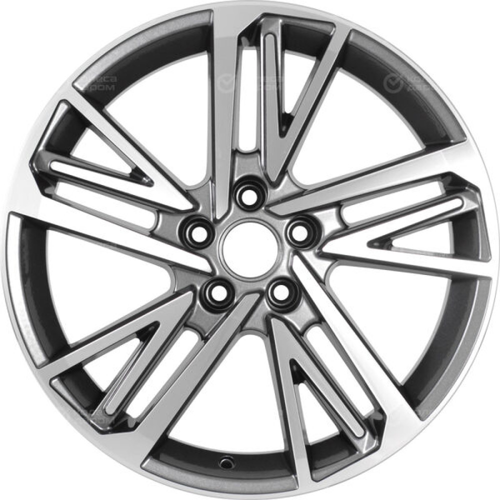 Колесный диск KHOMEN KHW1815 (Chery Tiggo 8 Pro/Pro Max) 8xR18 5x108 ET47 DIA60.1 насыщенный темно-серый полностью полированный