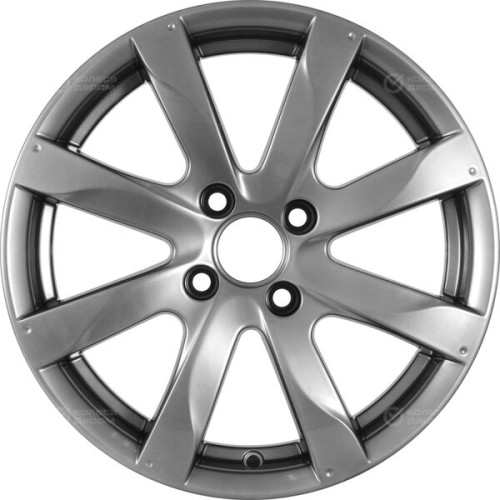 Колесный диск КиК Джемини 5.5xR14 4x100 ET39 DIA67.1 темно-серебристый