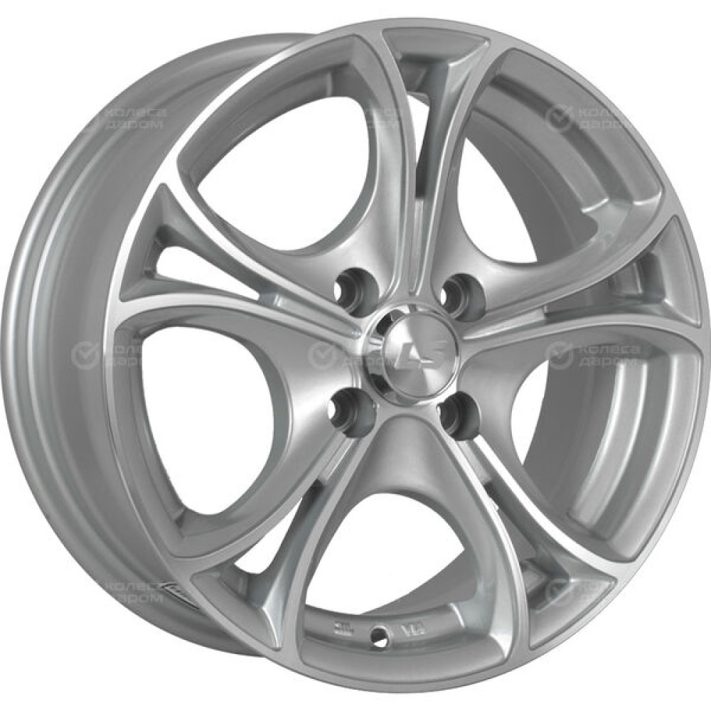 Колесный диск LS LS 393 7.5xR17 5x114.3 ET45 DIA73.1 серебристый полированный