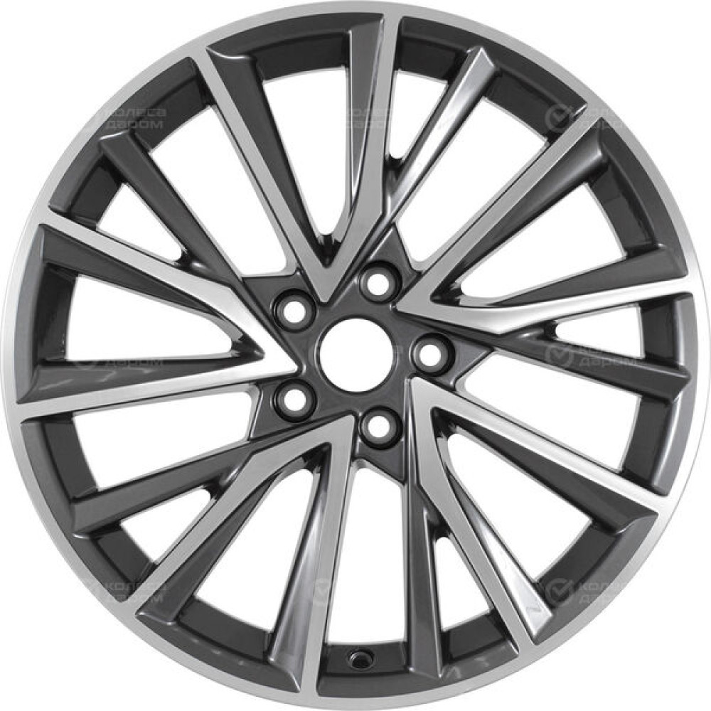 Колесный диск СКАД Premium Series КР010 (18_Tiggo 8 Pro) 7.5xR18 5x108 ET47 DIA60.1 глянцевый темно-серый полностью полированный
