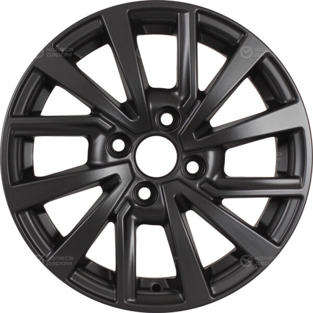 Колесный диск KDW KD1430 5.5xR14 4x100 ET40 DIA54.1 (уценка) черный матовый