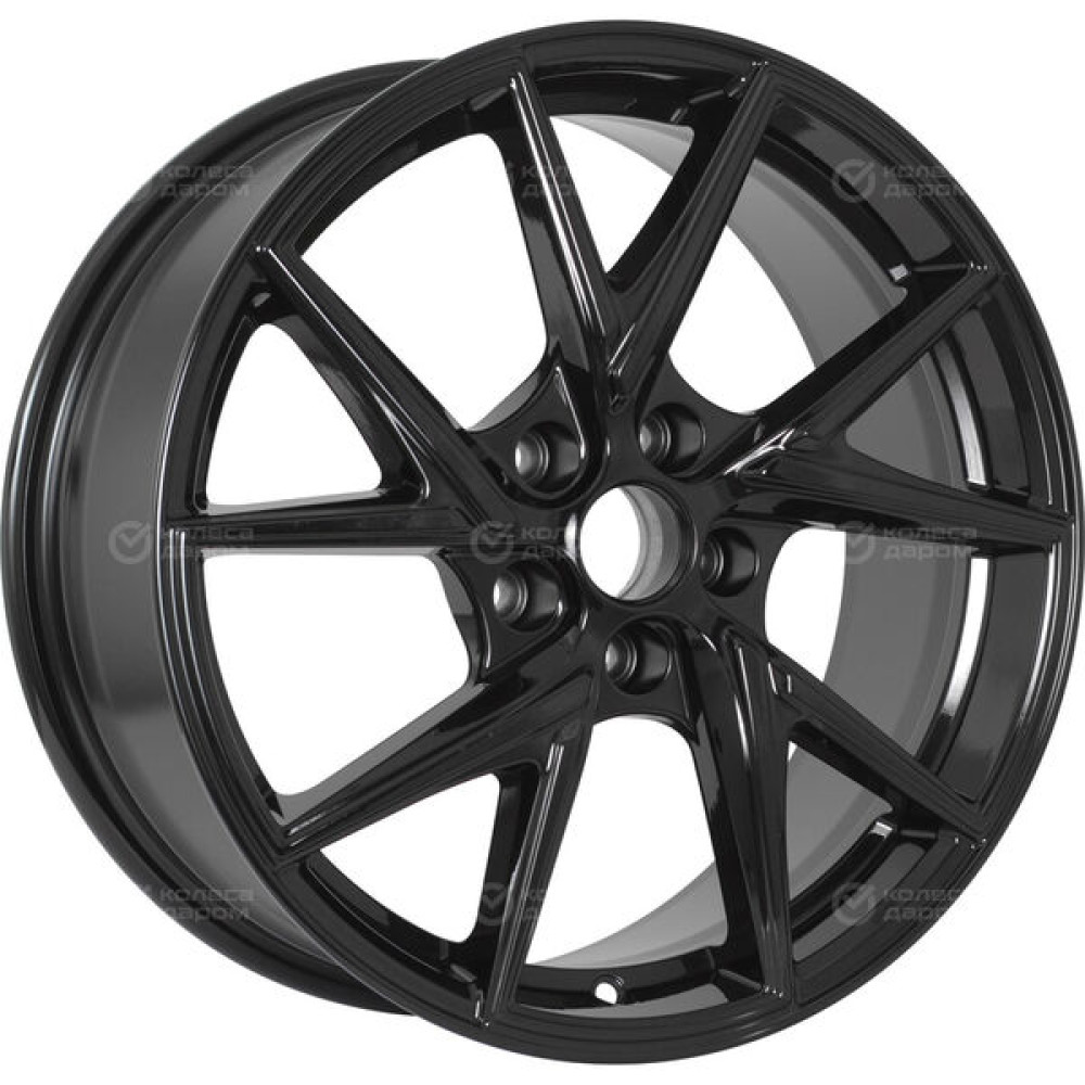 Колесный диск WUP Up105 7xR17 5x114.3 ET40 DIA66.1 черный глянцевый