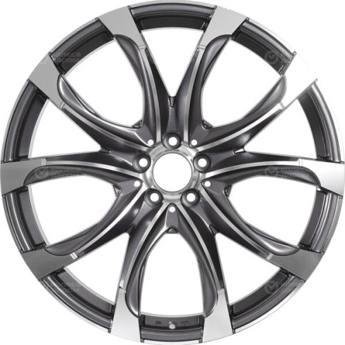 Колесный диск Replay B223 9.5xR22 5x112 ET32 DIA66.6 насыщенный темно-серый полностью полированный