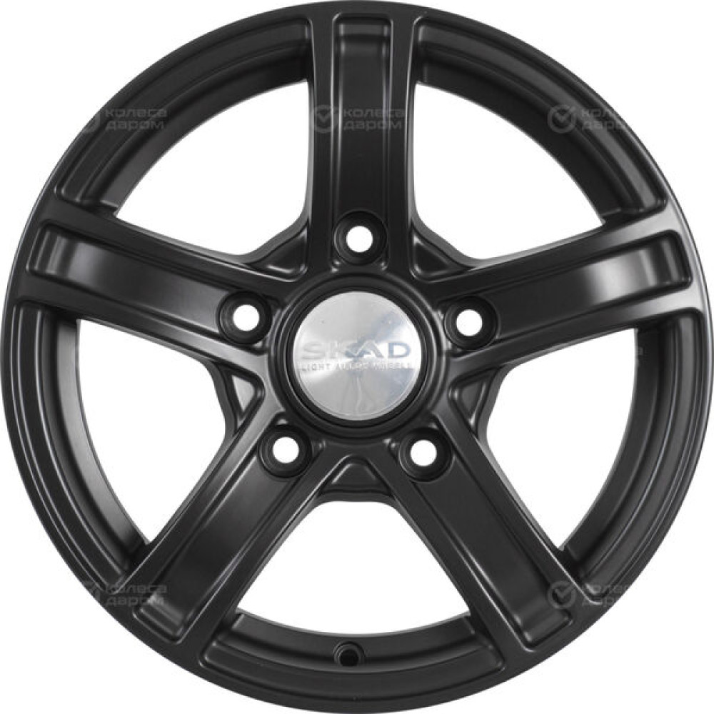 Колесный диск СКАД Трофи 6.5xR15 5x139.7 ET40 DIA98.5 черный полностью матовый