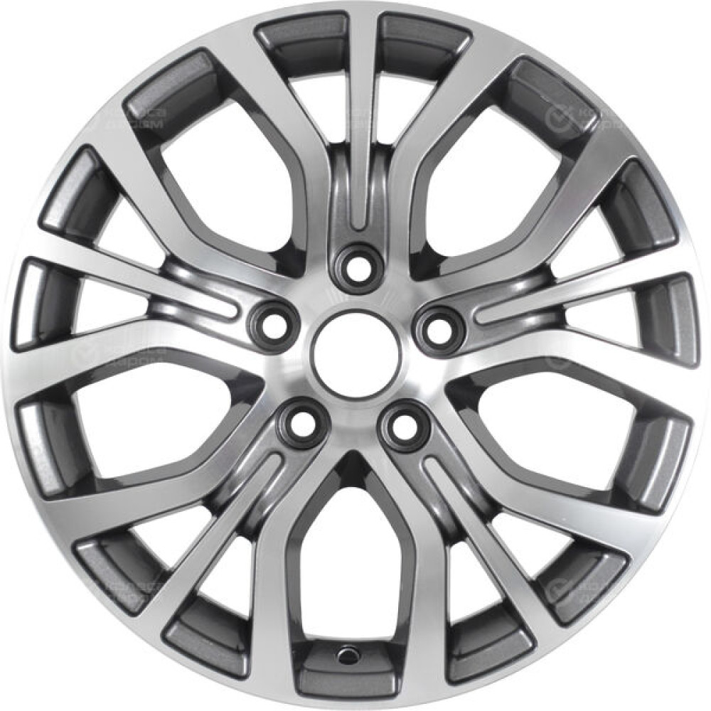 Колесный диск KHOMEN KHW1608 (Evolute I-Van) 6.5xR16 5x110 ET40 DIA67.1 насыщенный темно-серый полностью полированный