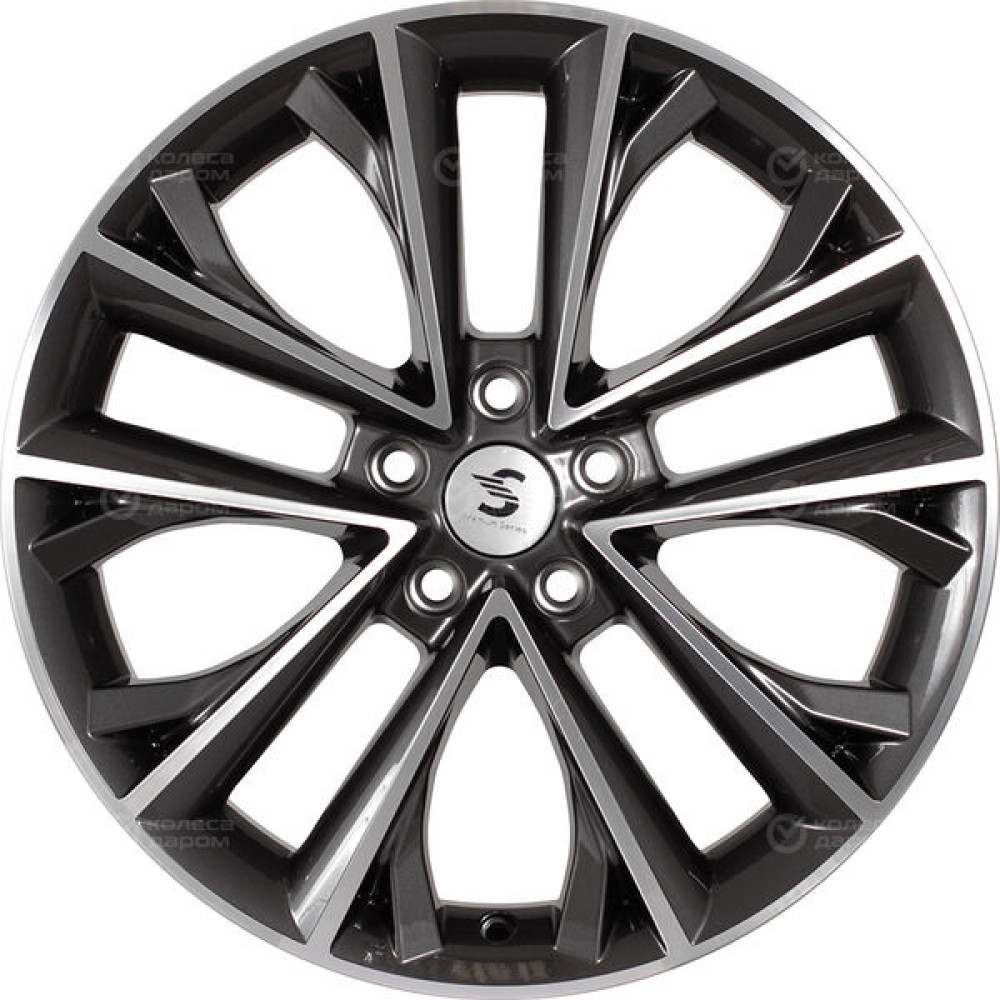 Колесный диск СКАД Premium Series КР012 7xR18 5x108 ET36 DIA65.1 глянцевый темно-серый полностью полированный
