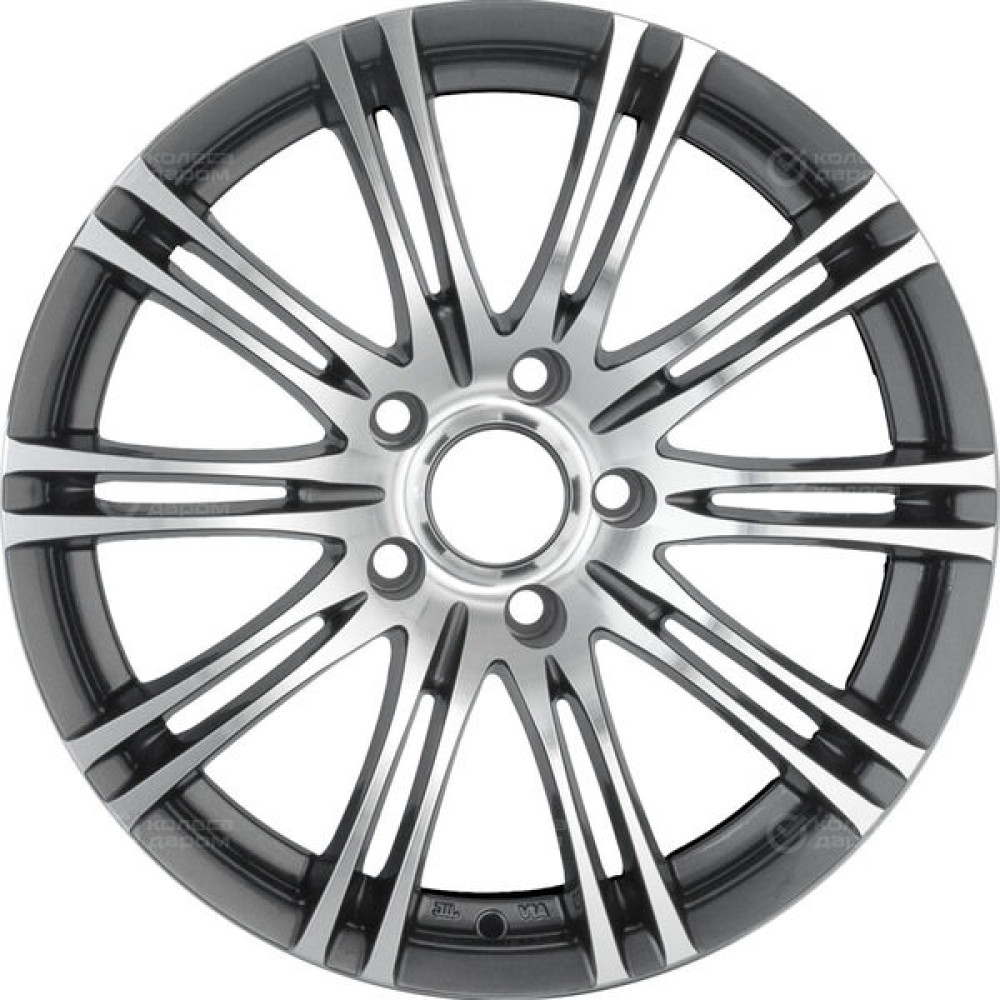 Колесный диск Replay B91 7.5xR17 5x120 ET20 DIA72.6 насыщенный темно-серый полностью полированный