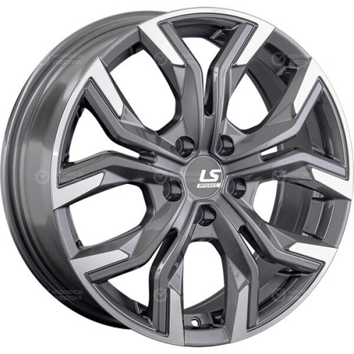 Колесный диск LS FlowForming LS RC92 7.5xR18 5x114.3 ET35 DIA67.1 насыщенный серый полностью полированный