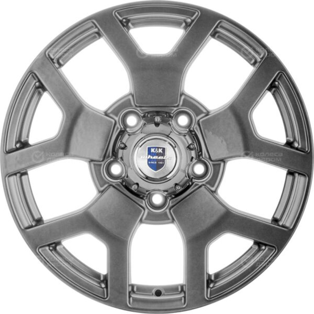 Колесный диск КиК Намиб 7xR18 5x139.7 ET35 DIA108.5 темно-серебристый