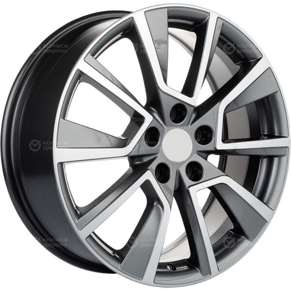 Колесный диск Carwel Чаны 1802 7xR18 5x114.3 ET51 DIA67.1 серый с полированной лицевой частью