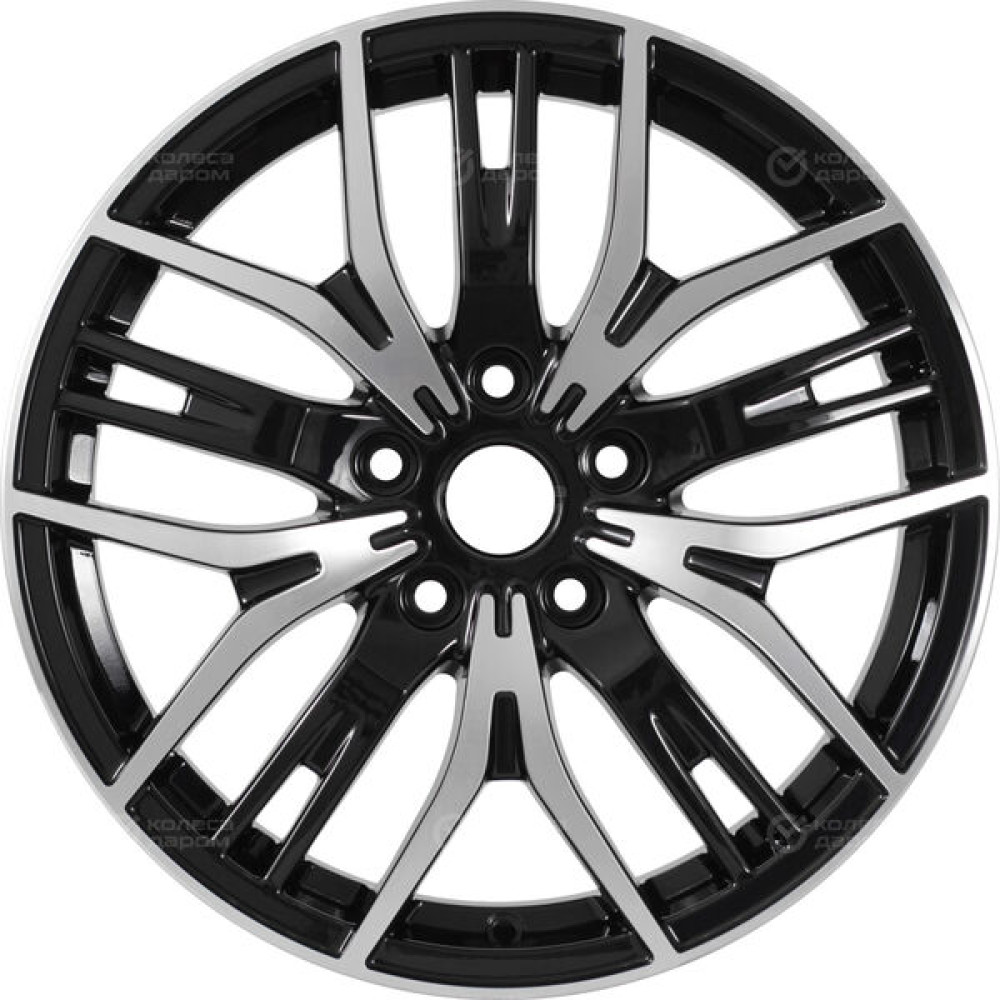Колесный диск iFree Аскет 7xR17 5x110 ET42 DIA67.1 чёрный глянцевый с полированной лицевой частью