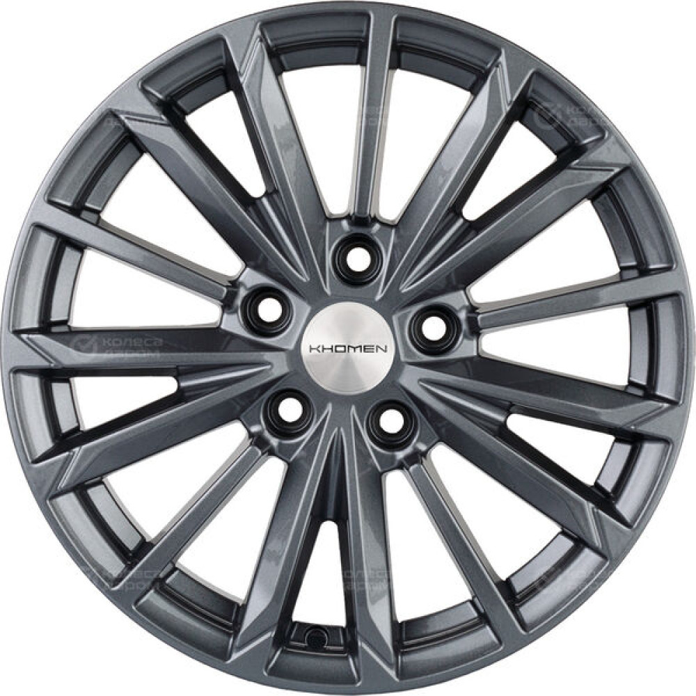 Колесный диск KHOMEN KHW1611 (ZV16_Mazda 3/ix35) 6.5xR16 5x114.3 ET45 DIA67.1 насыщенный темно-серый
