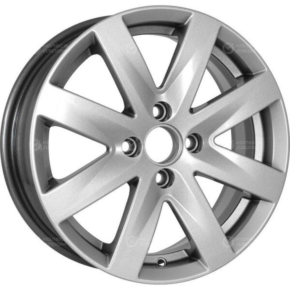 Колесный диск Carwel Волго 208 6xR15 4x100 ET40 DIA60.1 серебристый металлик