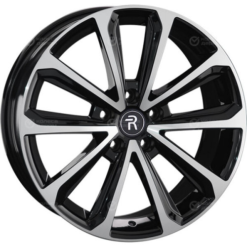 Колесный диск Replay HV66 8xR18 5x114.3 ET37 DIA66.6 черный глянцевый с полированной лицевой частью