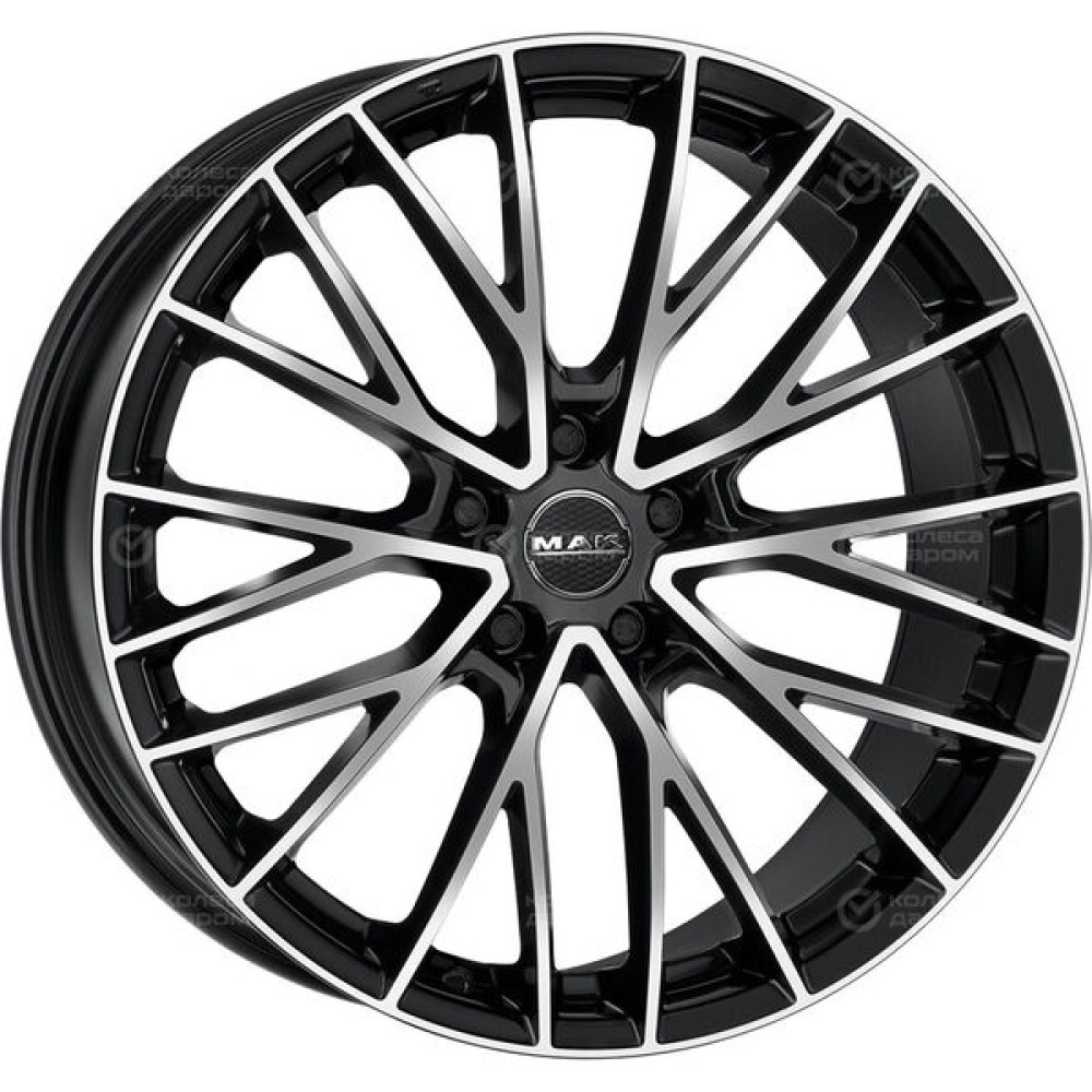 Колесный диск MAK SPECIALE-D 10xR21 5x112 ET42 DIA66.6 черный глянцевый с полированной лицевой частью