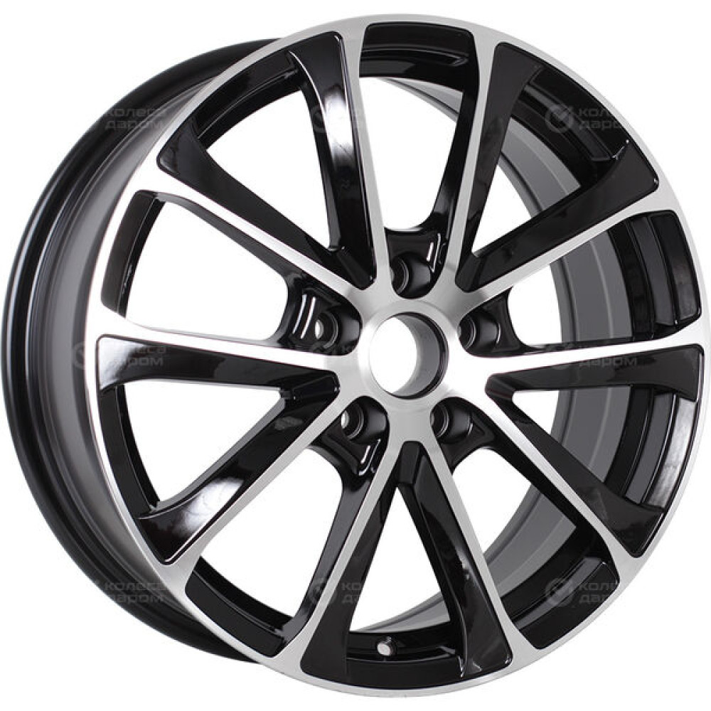 Колесный диск Replay MZ121 7xR17 5x114.3 ET45 DIA67.1 черный полностью полированный