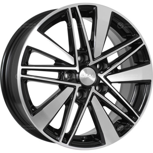 Колесный диск СКАД Тайто 6.5xR16 5x110 ET46 DIA67.1 черный глянцевый с полированной лицевой поверхностью