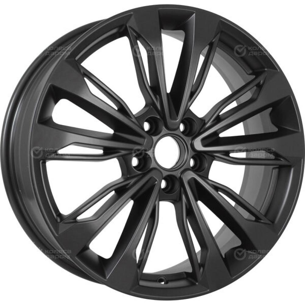 Колесный диск KDW KD1830 7xR18 5x108 ET47 DIA60.1 матовый черный