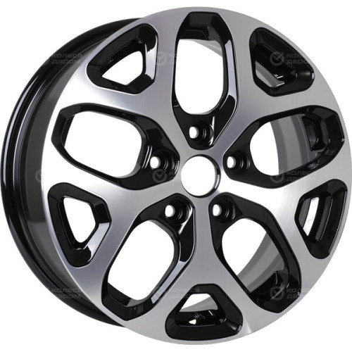 Колесный диск iFree Original КС869 (ZV 16_Vesta Cross) 6.5xR16 4x100 ET43 DIA60.1 черный глянцевый с полированными элементами лицевой поверхности