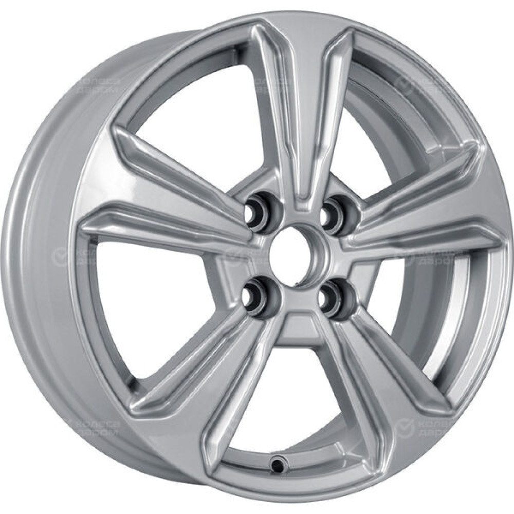 Колесный диск Carwel Сириус 111 6xR15 4x100 ET46 DIA54.1 серебристый металлик