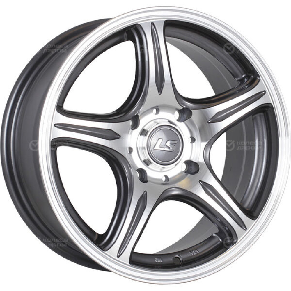 Колесный диск LS LS 319 7.5xR17 5x114.3 ET43 DIA73.1 насыщенный темно-серый полностью полированный