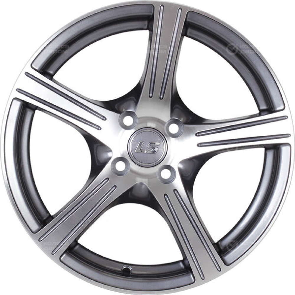 Колесный диск LS LS NG238 6.5xR15 5x108 ET38 DIA63.3 насыщенный темно-серый полностью полированный