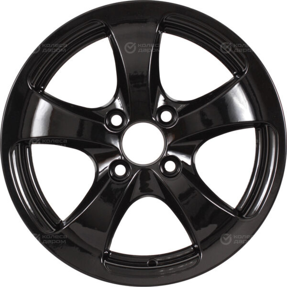 Колесный диск Tech Line 403 5.5xR14 4x98 ET32 DIA58.6 черный глянцевый