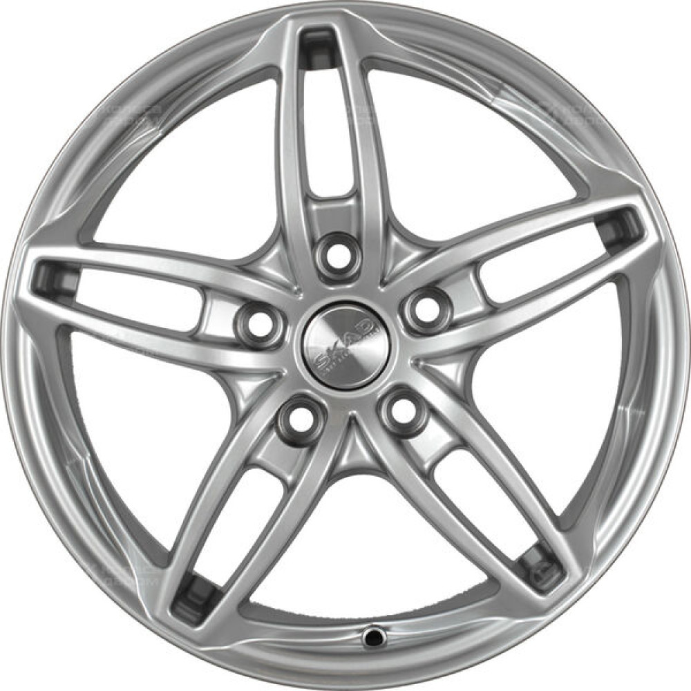 Колесный диск СКАД Турин 7xR17 5x112 ET43 DIA57.1 серебристый