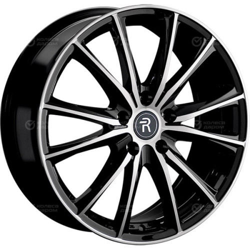 Колесный диск Replay GL30 7xR18 5x114.3 ET53 DIA54.1 черный глянцевый с полированной лицевой частью