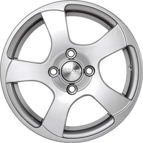 Колесный диск СКАД Акула 6xR16 4x100 ET52 DIA54.1 серебристый