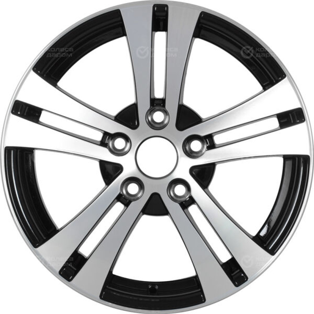 Колесный диск NEO 540 6xR15 5x100 ET40 DIA57.1 глянцевый черный с полированной лицевой частью