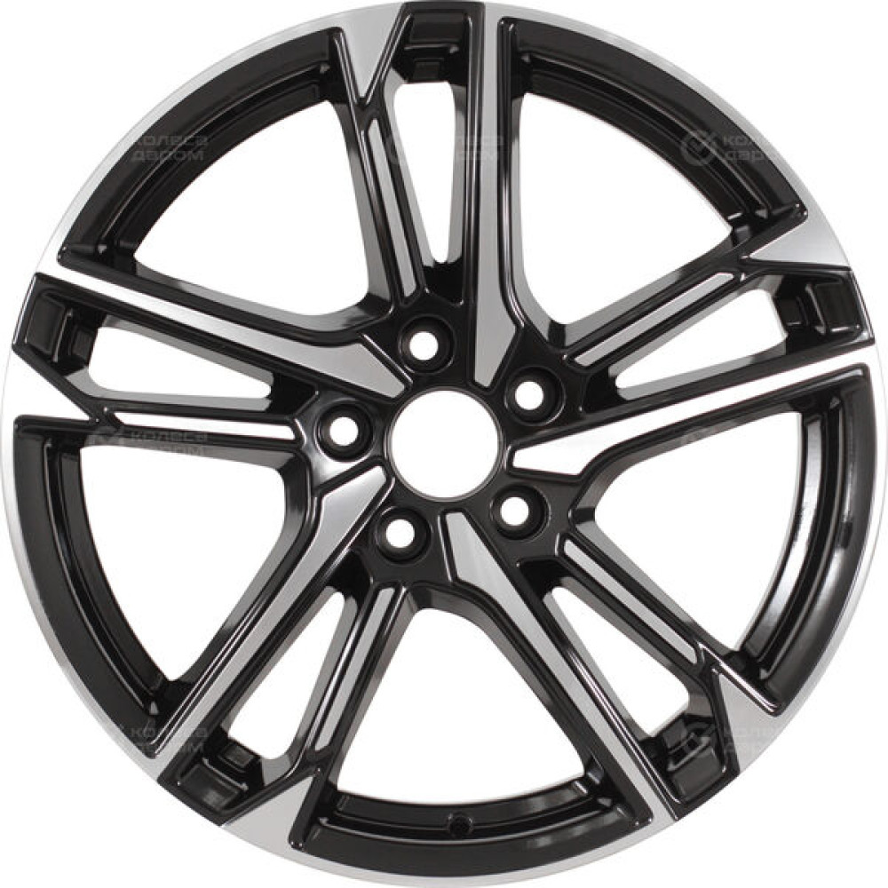 Колесный диск RST R197 6.5xR17 5x108 ET40 DIA65.1 глянцевый черный с полированной лицевой частью