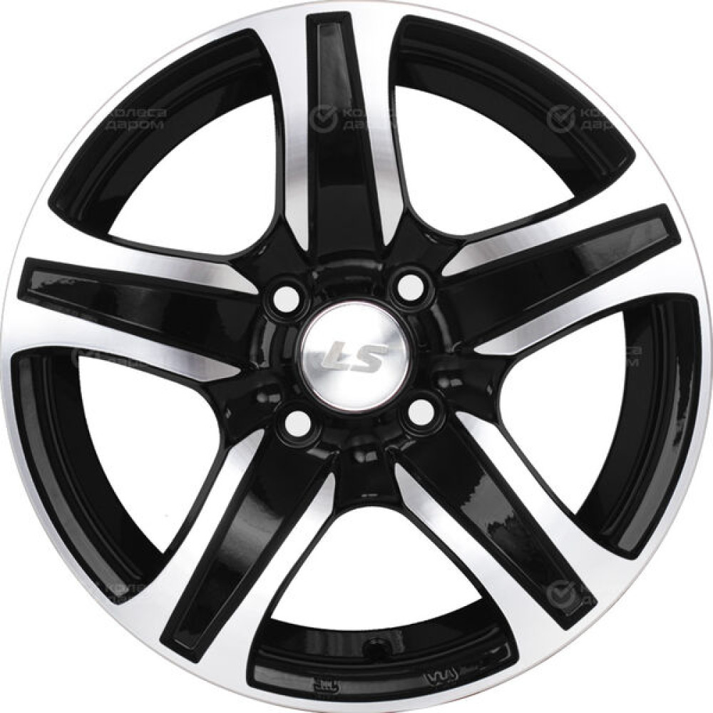 Колесный диск LS LS 145 6.5xR15 4x100 ET40 DIA73.1 черный полностью полированный