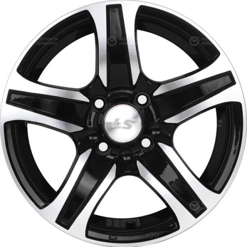 Колесный диск LS LS 145 6.5xR15 4x100 ET40 DIA73.1 черный полностью полированный
